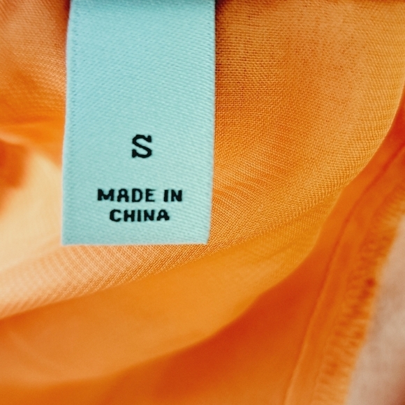 A New Day Two Tone Boho‎ Coral Tropical Flower Blouse - Picture 9 of 12